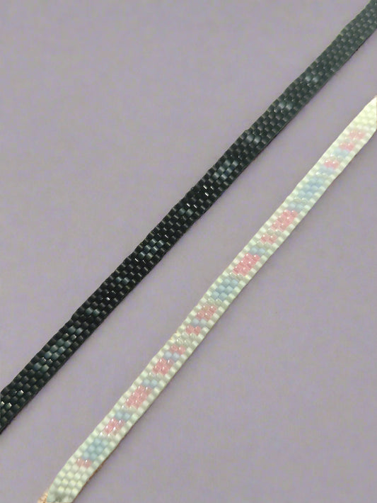 Couple Morse Code Bracelets – Custom Miyuki Beaded Set
