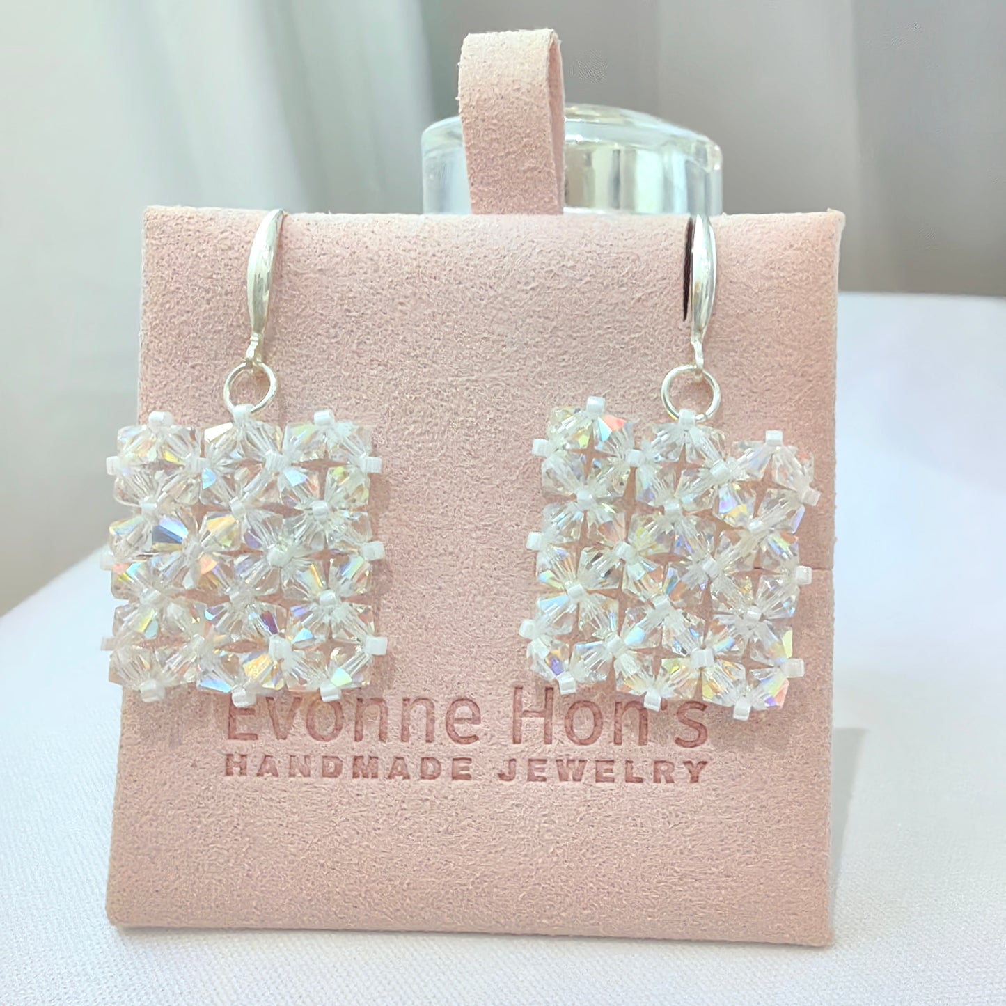 Crystal Whisper Earrings – Sterling Silver Edition